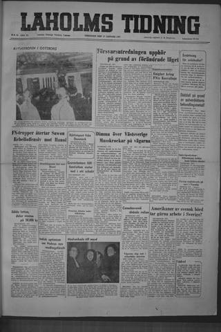 Förstasidan, Onsdag 17 januari 1951