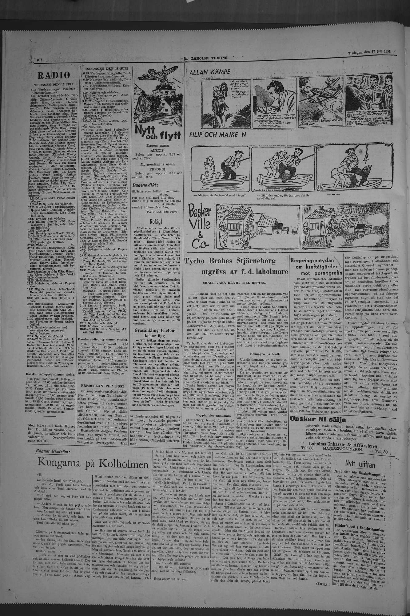 Laholms Tidning Tisdag 17 juli 1951, sida 6
