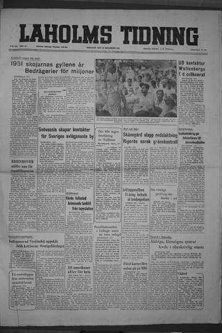 Förstasidan, Tisdag 18 december 1951