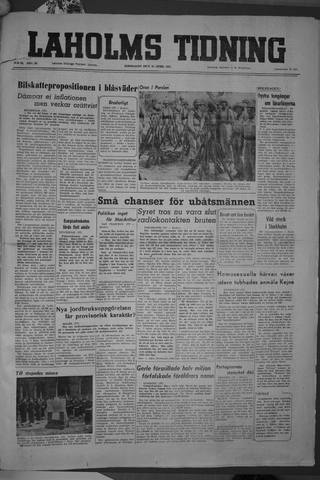 Förstasidan, Torsdag 19 april 1951
