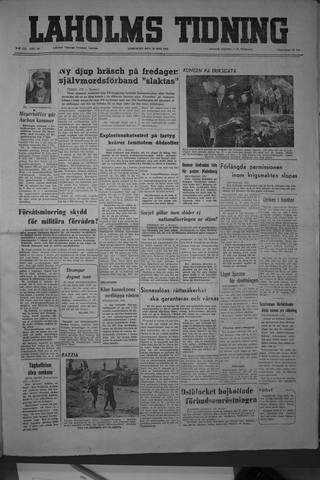 Förstasidan, Lördag 19 maj 1951