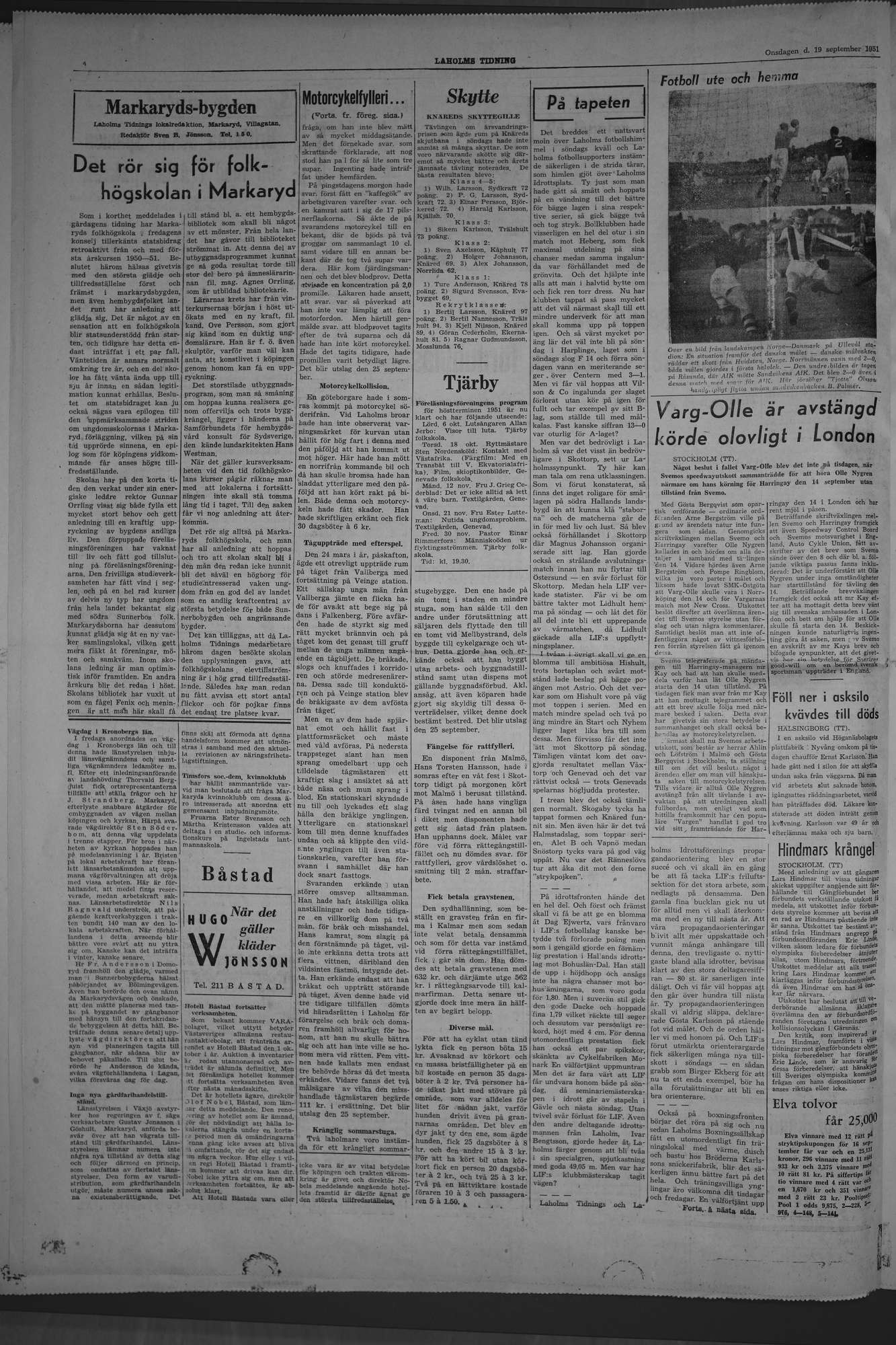 Laholms Tidning Onsdag 19 september 1951, sida 4
