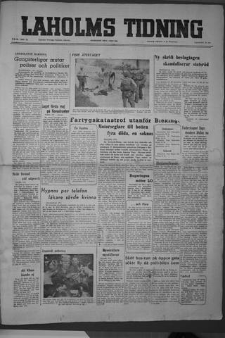Förstasidan, Onsdag 2 maj 1951