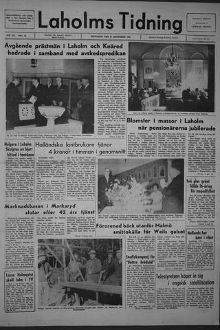Förstasidan, Måndag 27 september 1965