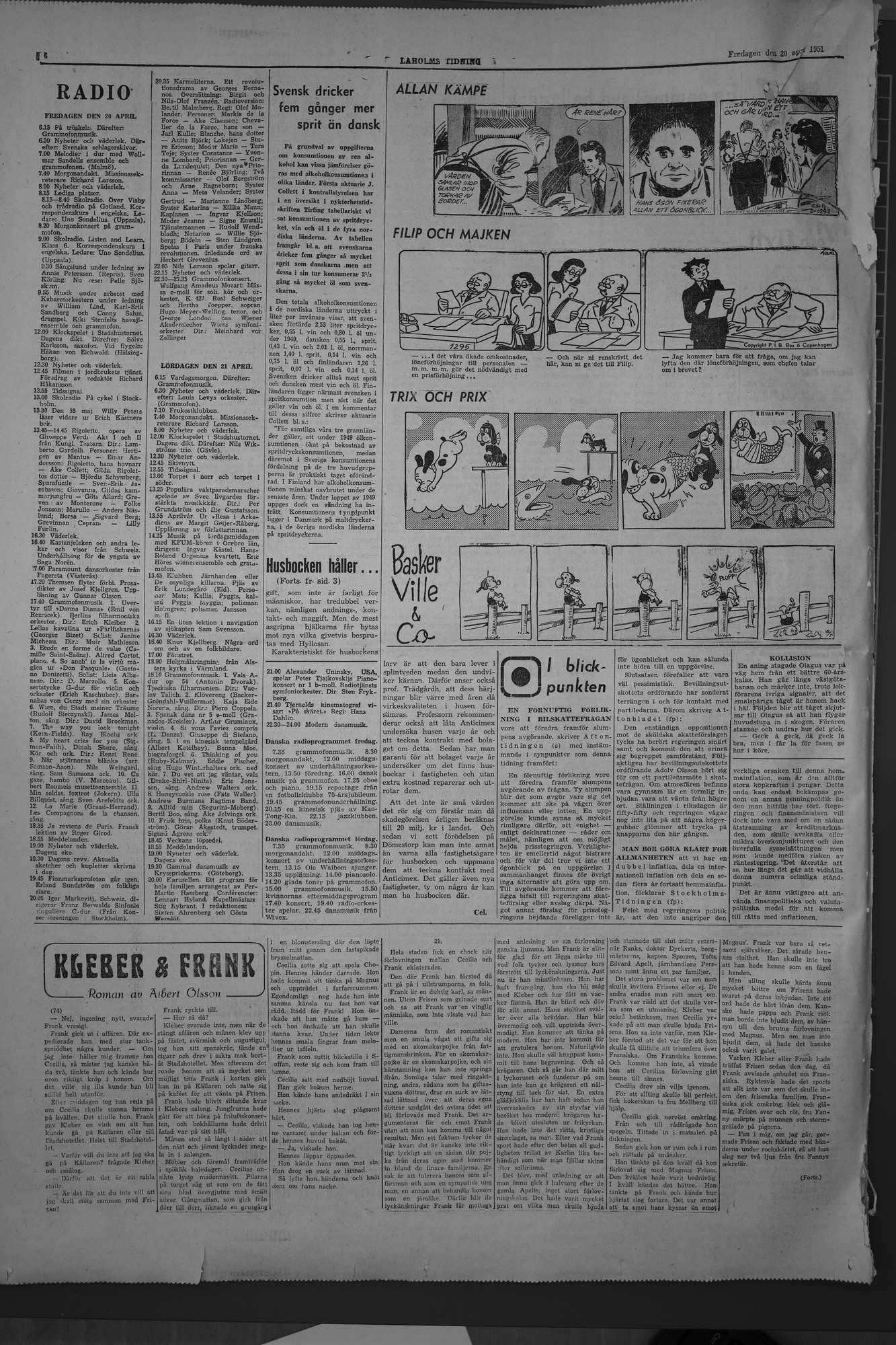 Laholms Tidning Fredag 20 april 1951, sida 6