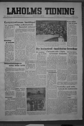 Förstasidan, Lördag 21 april 1951