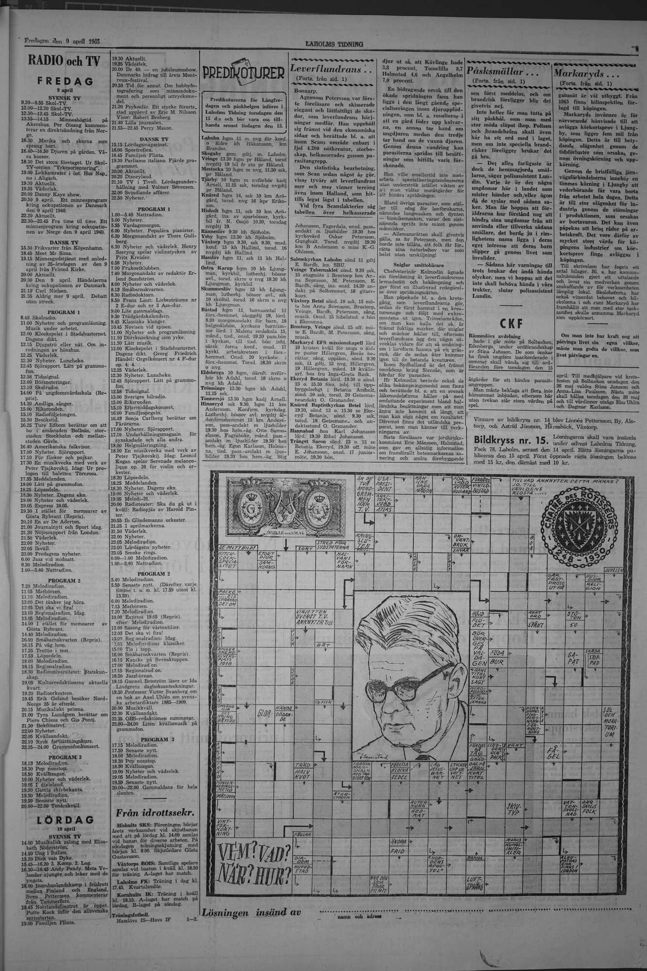Laholms Tidning Fredag 9 april 1965, sida 7