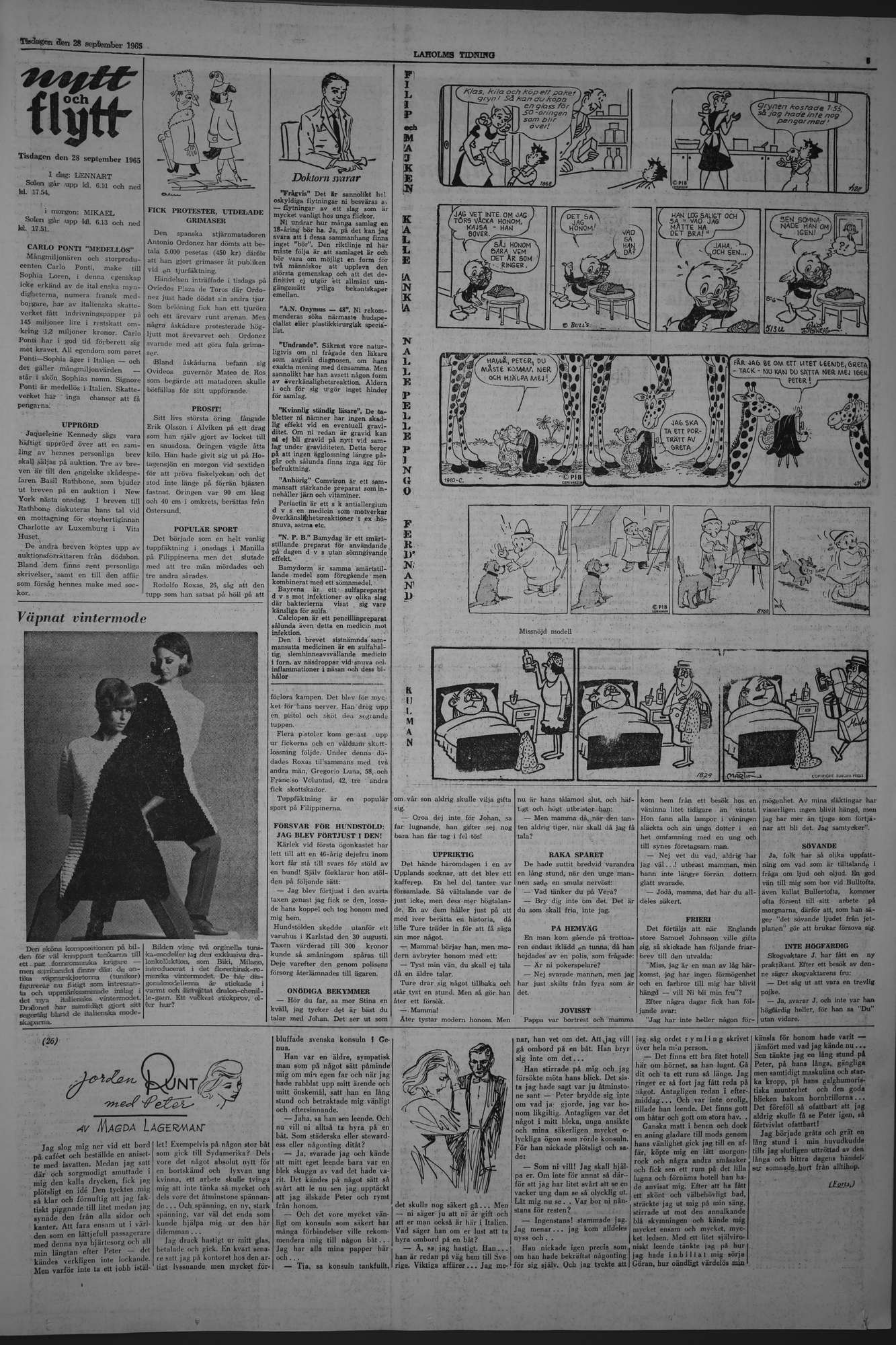 Laholms Tidning Tisdag 28 september 1965, sida 5