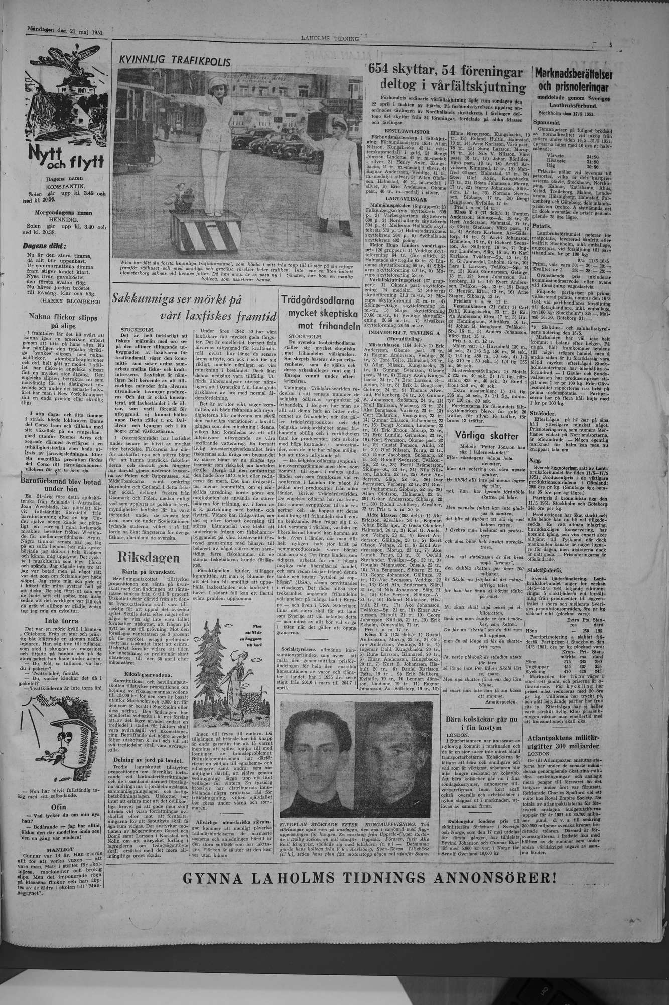 Laholms Tidning Måndag 21 maj 1951, sida 5