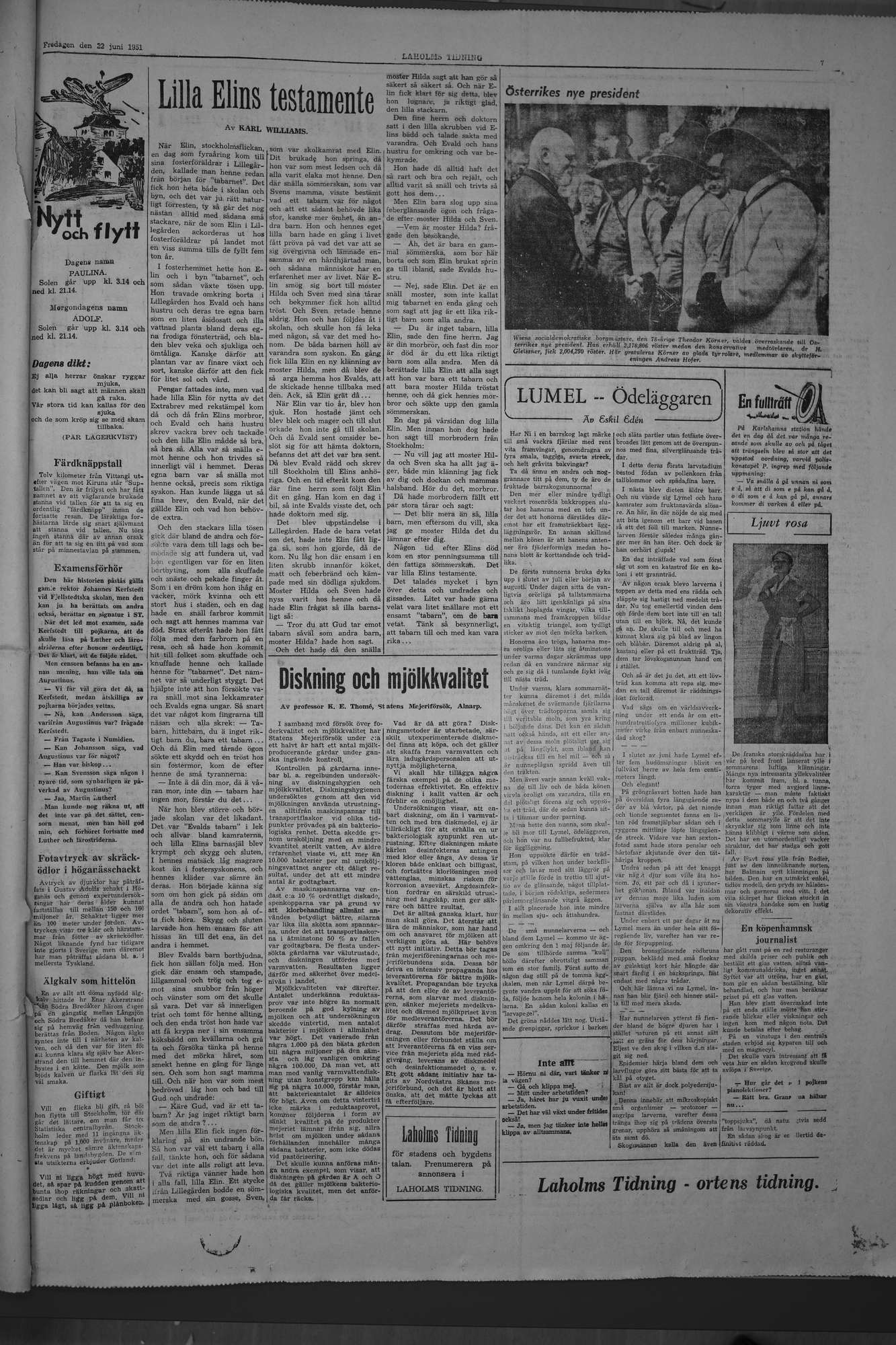 Laholms Tidning Fredag 22 juni 1951, sida 7