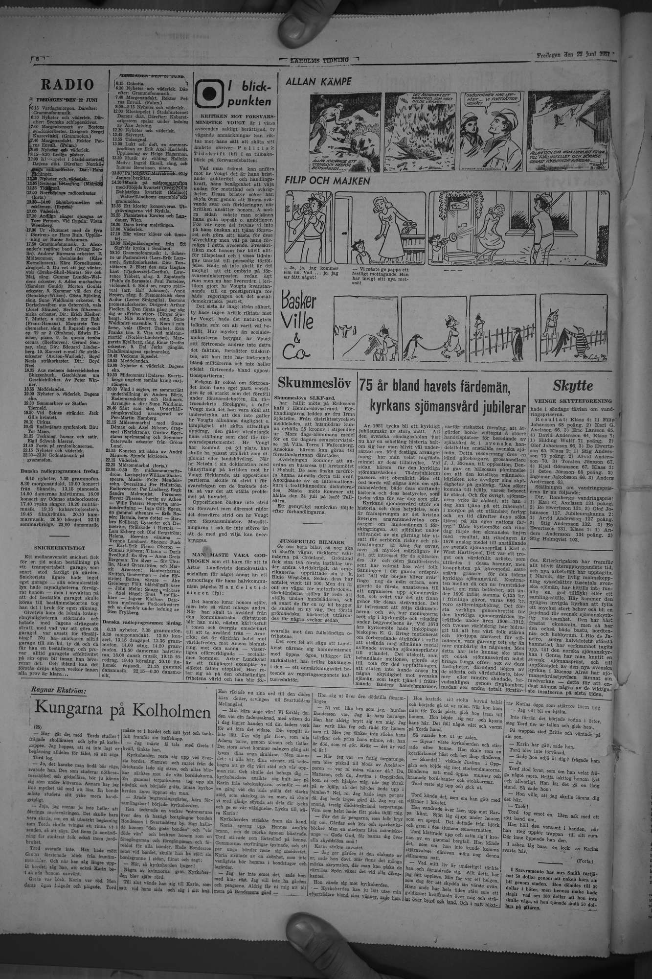 Laholms Tidning Fredag 22 juni 1951, sida 8