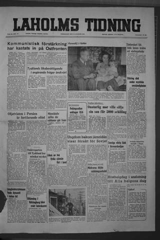 Förstasidan, Torsdag 23 augusti 1951