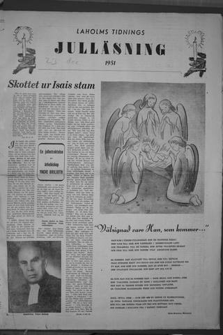 Förstasidan, Söndag 23 december 1951