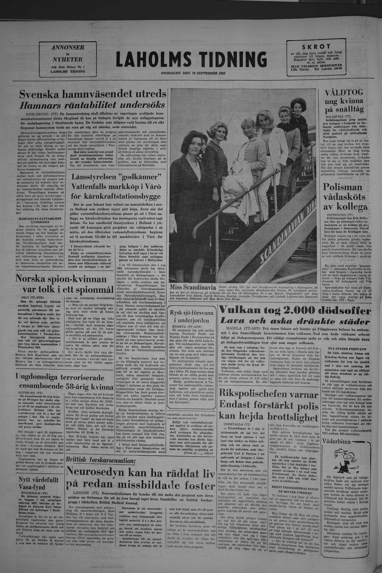 Laholms Tidning Onsdag 29 september 1965, sida 8