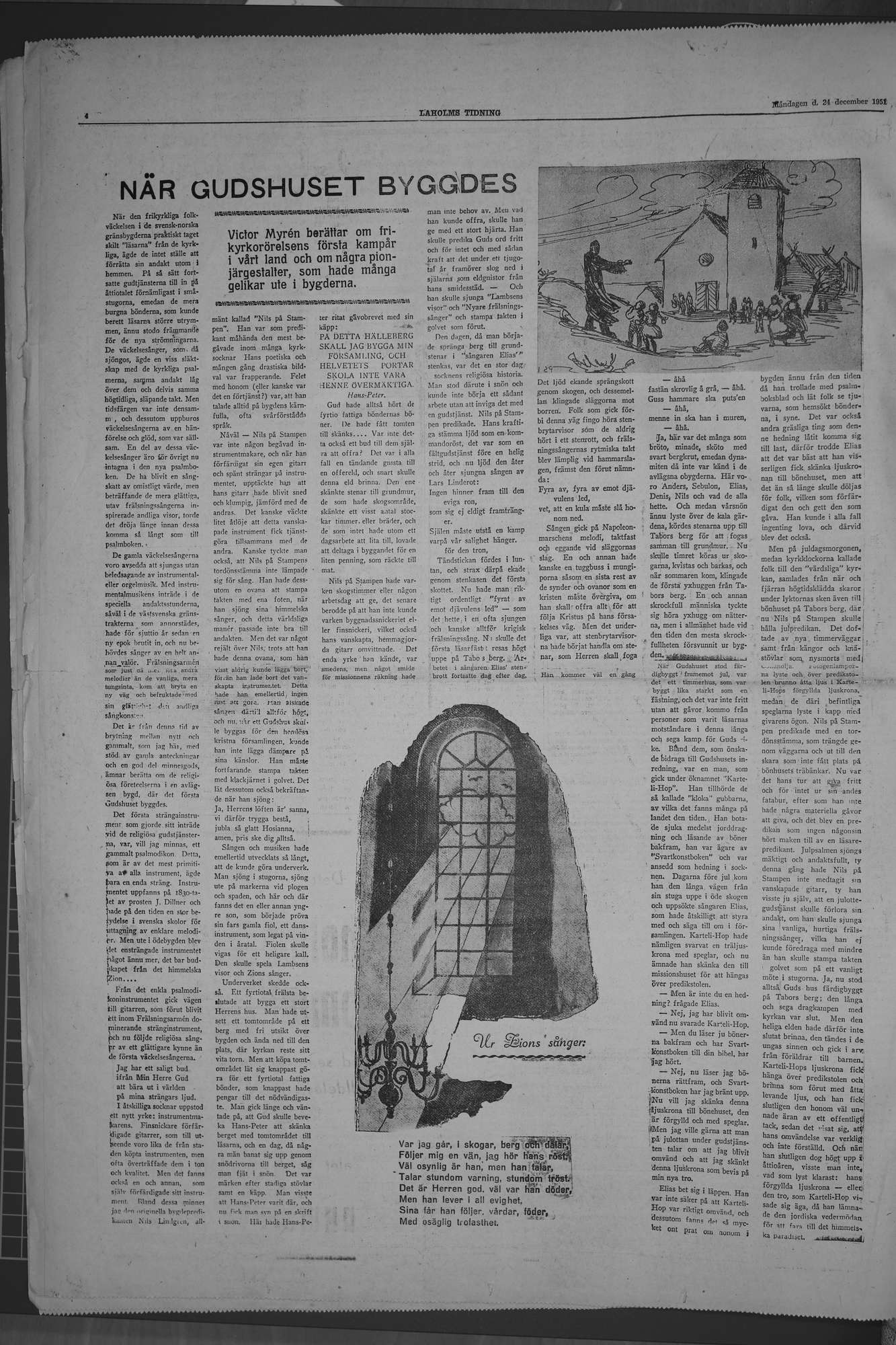 Laholms Tidning Måndag 24 december 1951, sida 4
