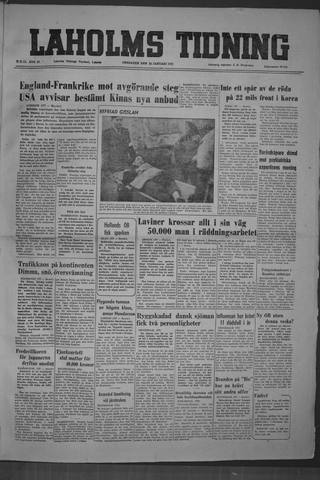 Förstasidan, Onsdag 24 januari 1951