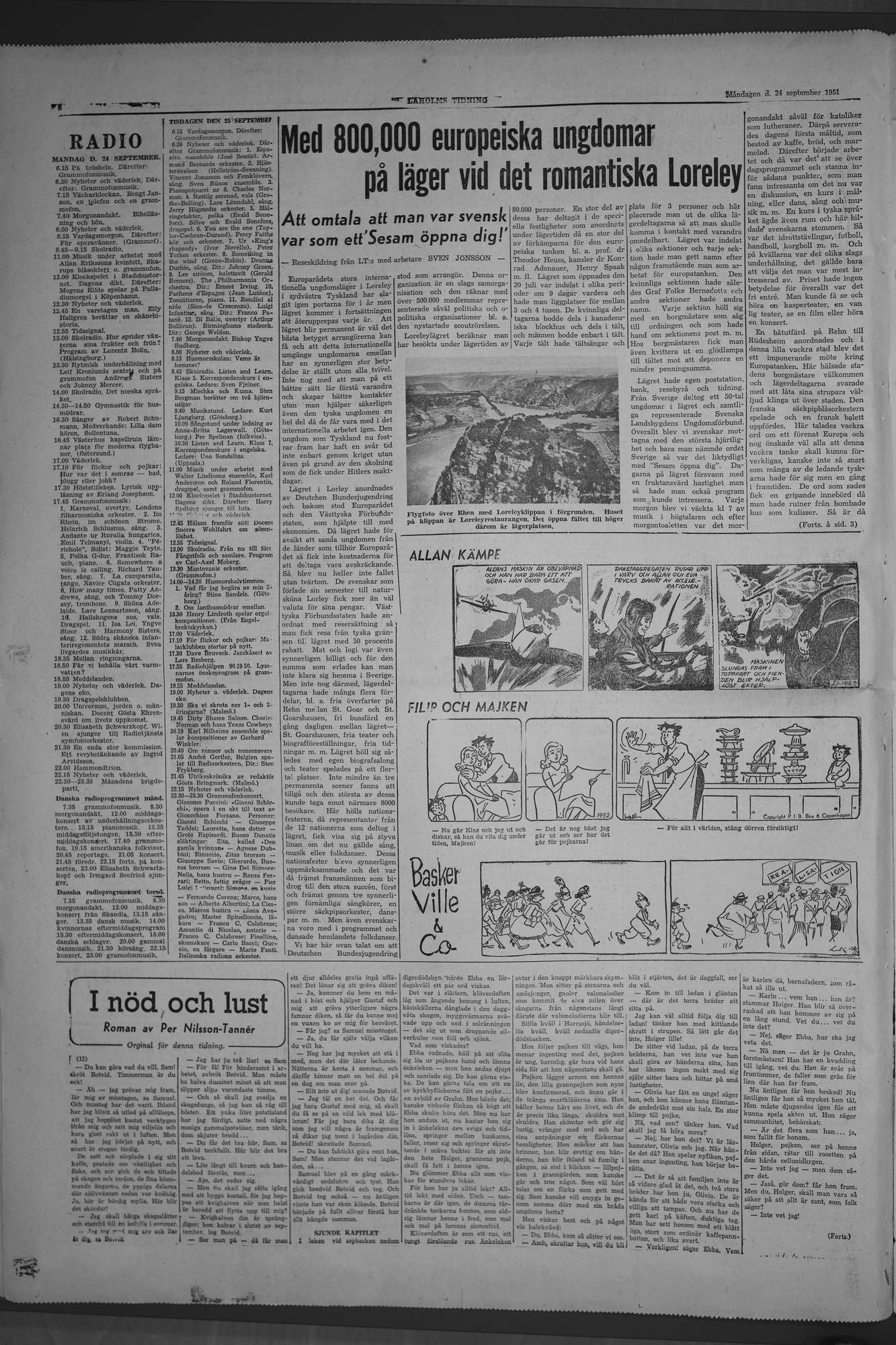 Laholms Tidning Måndag 24 september 1951, sida 6