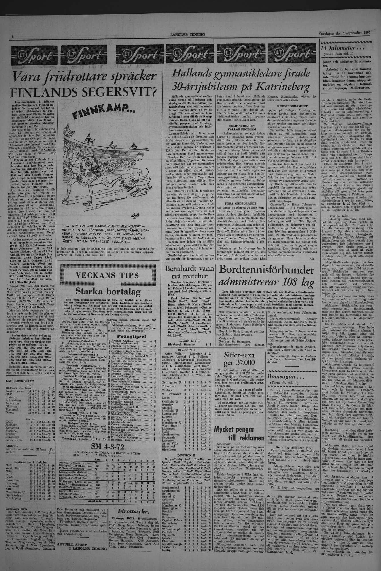 Laholms Tidning Onsdag 1 september 1965, sida 6