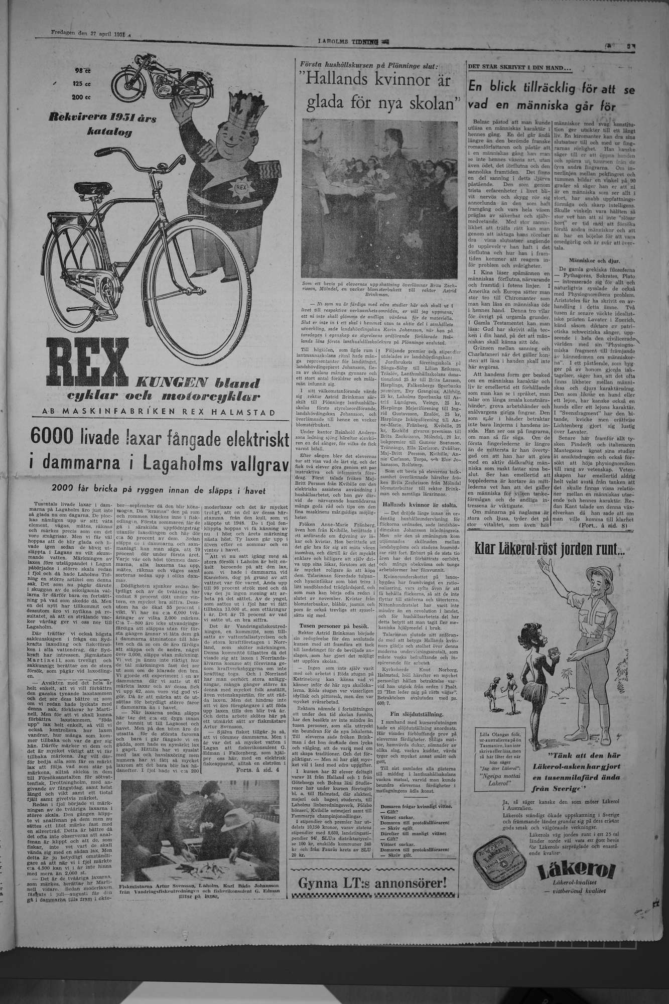 Laholms Tidning Fredag 27 april 1951, sida 5