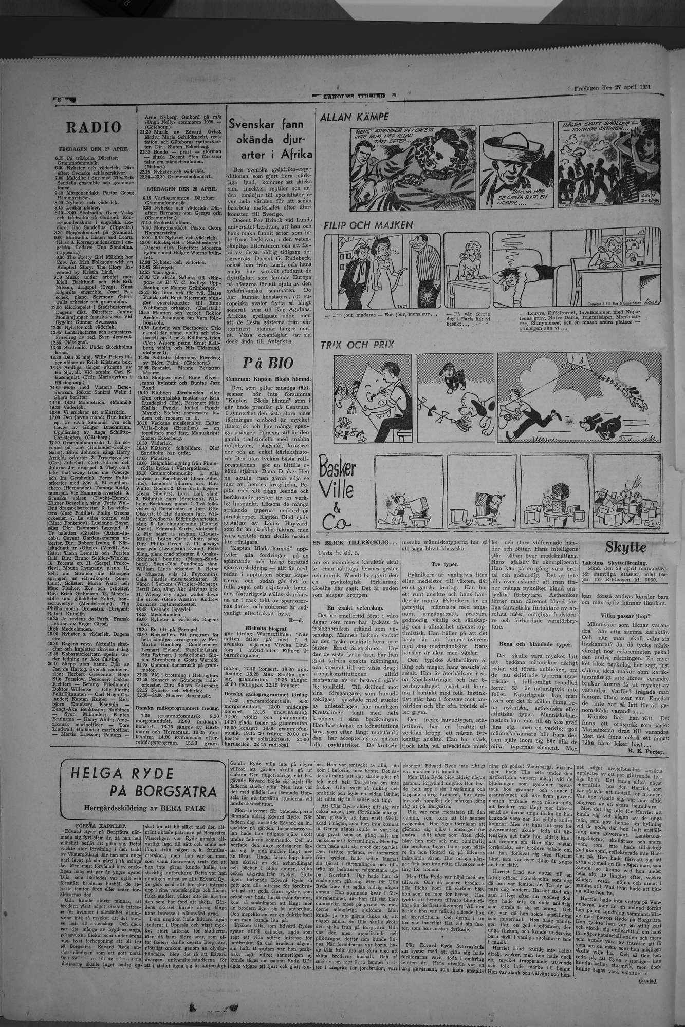 Laholms Tidning Fredag 27 april 1951, sida 8