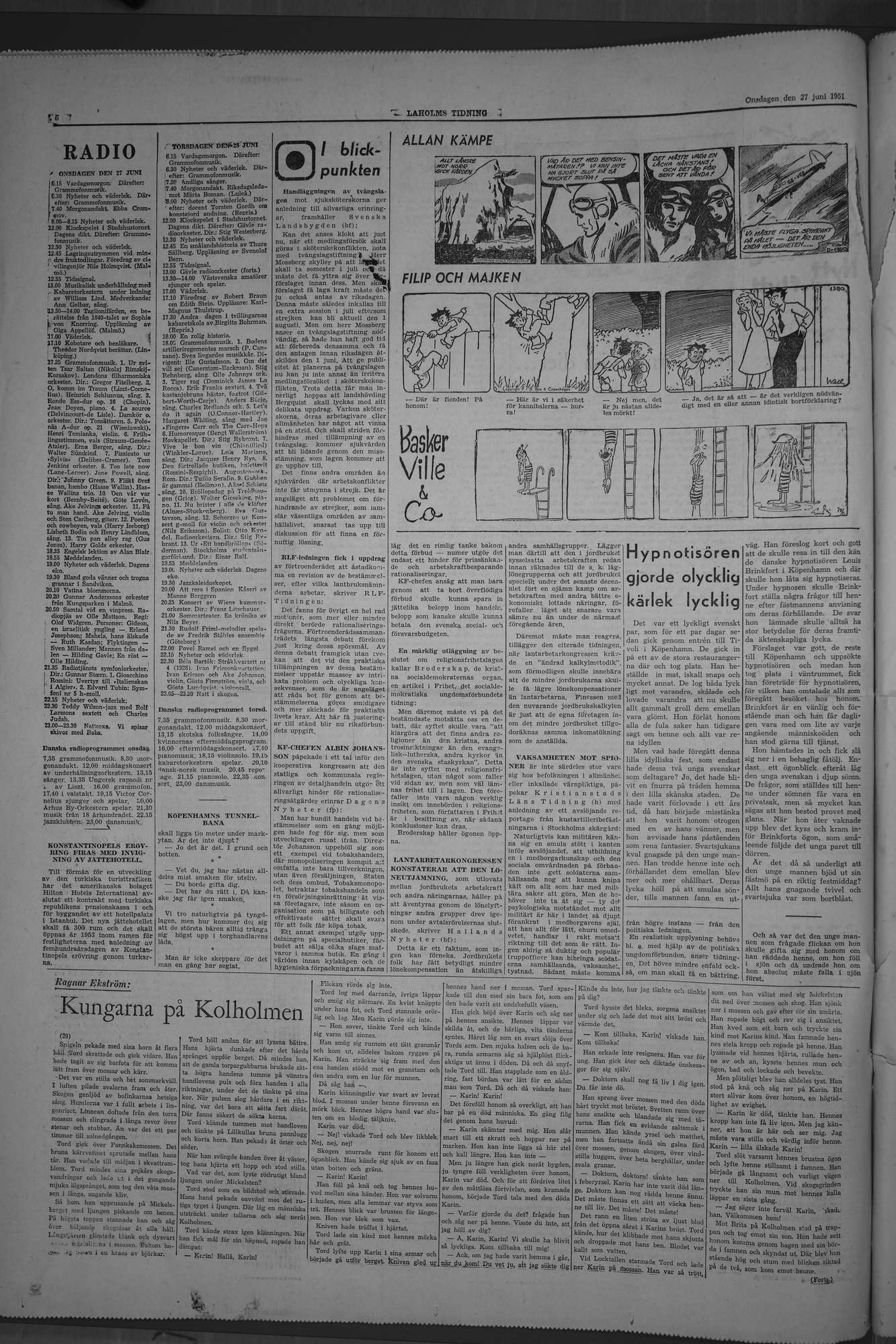 Laholms Tidning Onsdag 27 juni 1951, sida 6