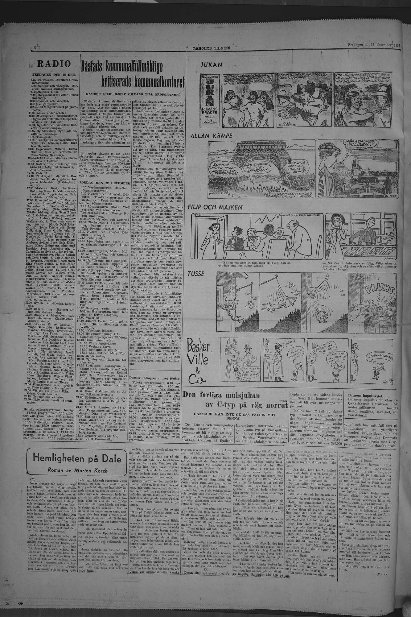 Laholms Tidning Fredag 28 december 1951, sida 6