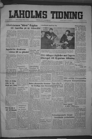Förstasidan, Lördag 29 december 1951