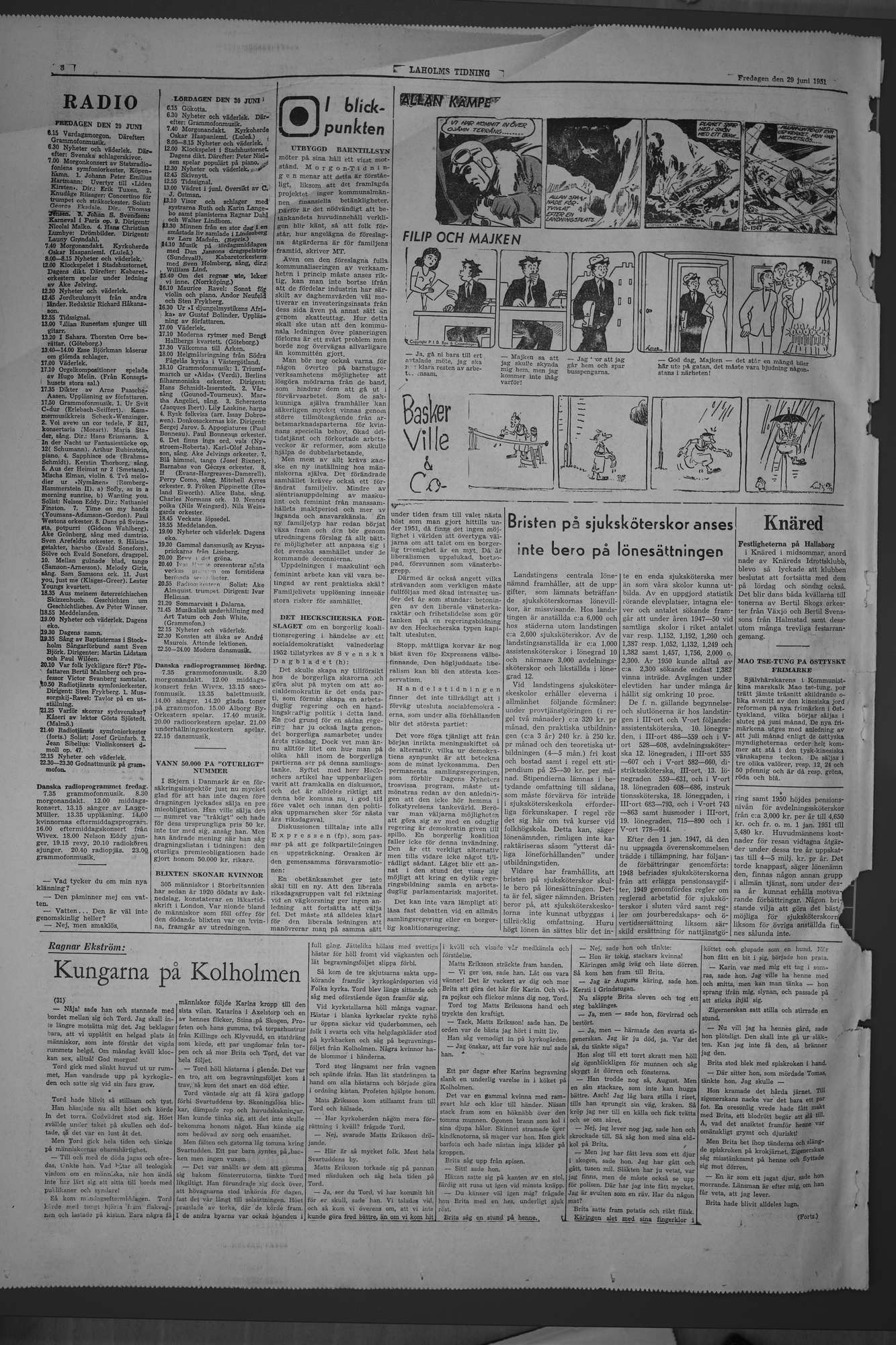 Laholms Tidning Fredag 29 juni 1951, sida 8