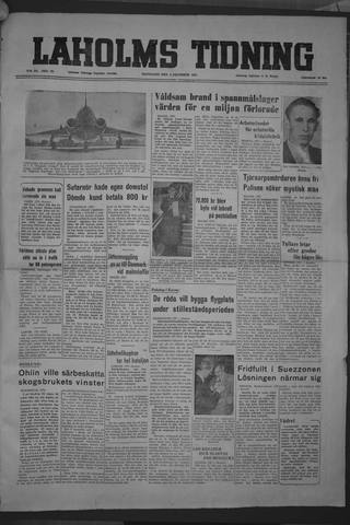 Förstasidan, Måndag 3 december 1951