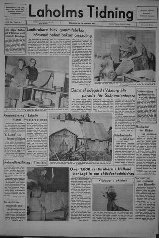 Förstasidan, Tisdag 19 oktober 1965