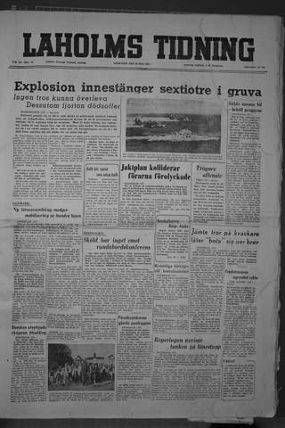 Förstasidan, Onsdag 30 maj 1951