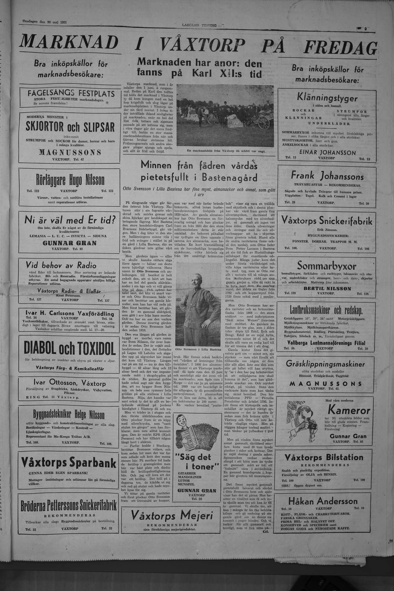 Laholms Tidning Onsdag 30 maj 1951, sida 5
