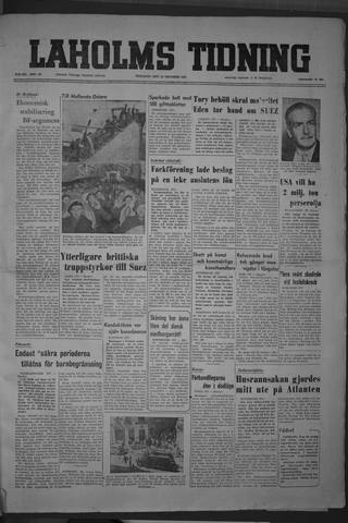 Förstasidan, Tisdag 30 oktober 1951