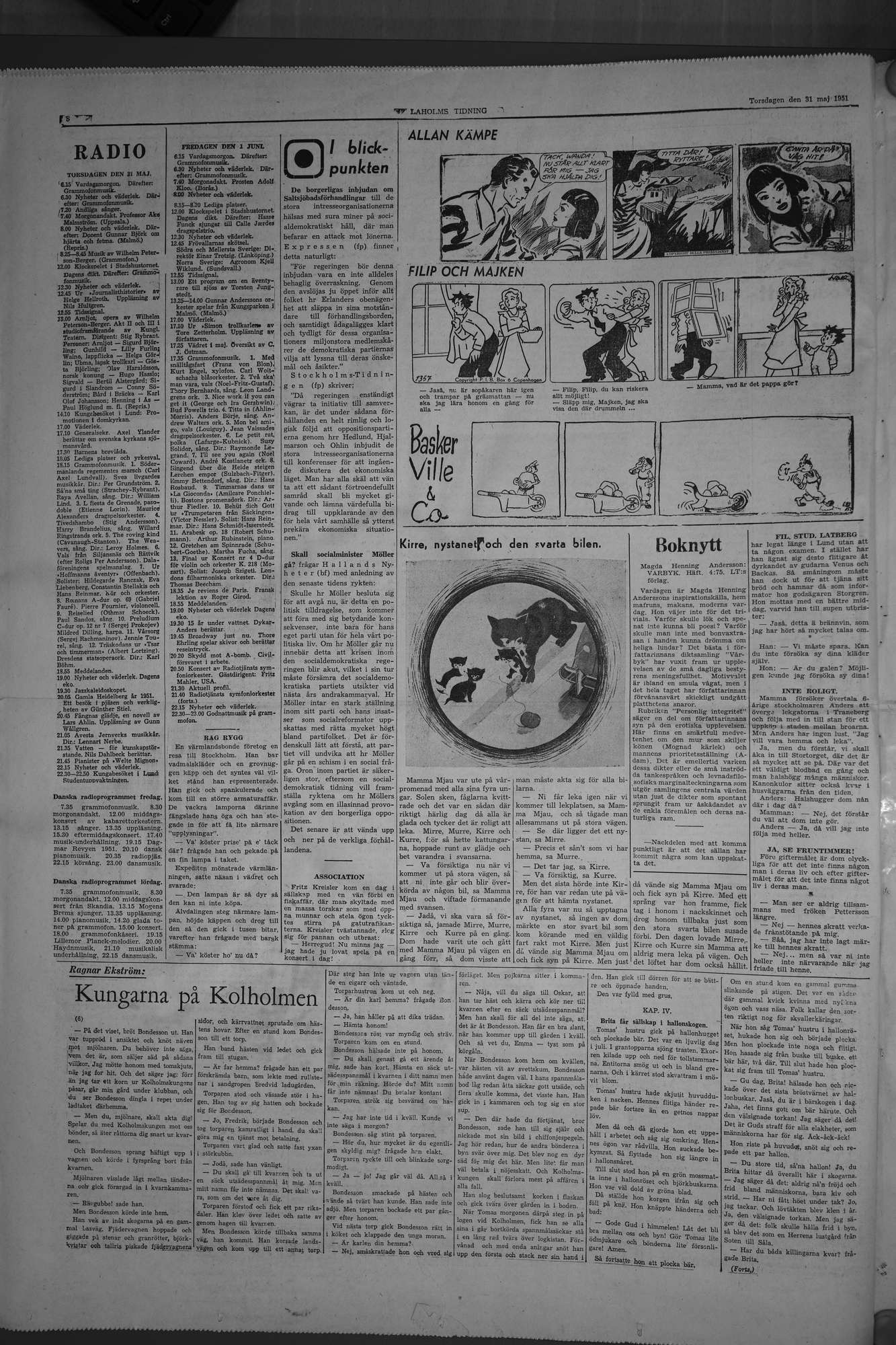 Laholms Tidning Torsdag 31 maj 1951, sida 8