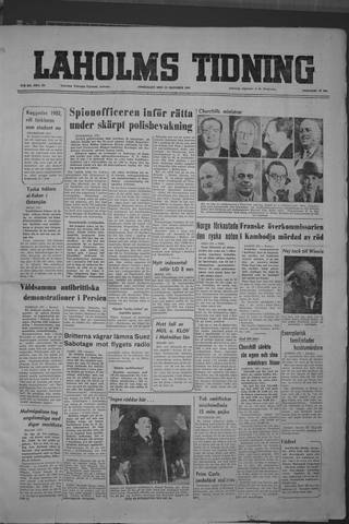 Förstasidan, Onsdag 31 oktober 1951