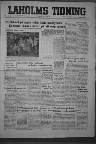 Förstasidan, Onsdag 4 april 1951