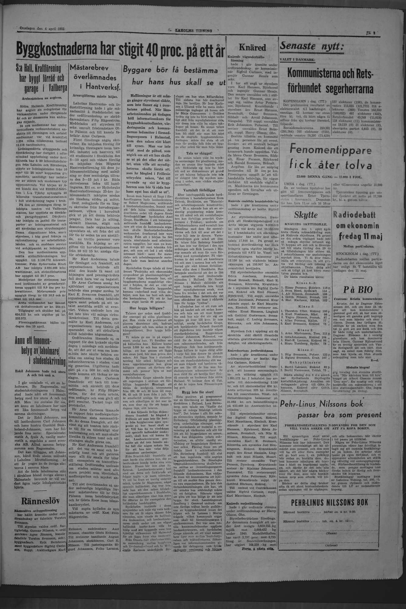Laholms Tidning Onsdag 4 april 1951, sida 3