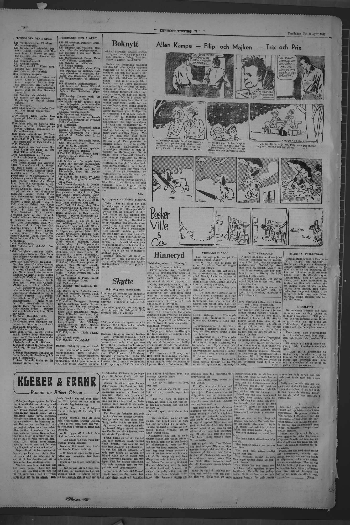 Laholms Tidning Torsdag 5 april 1951, sida 8