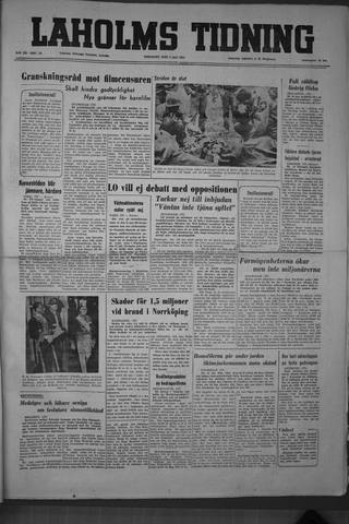 Förstasidan, Tisdag 5 juni 1951