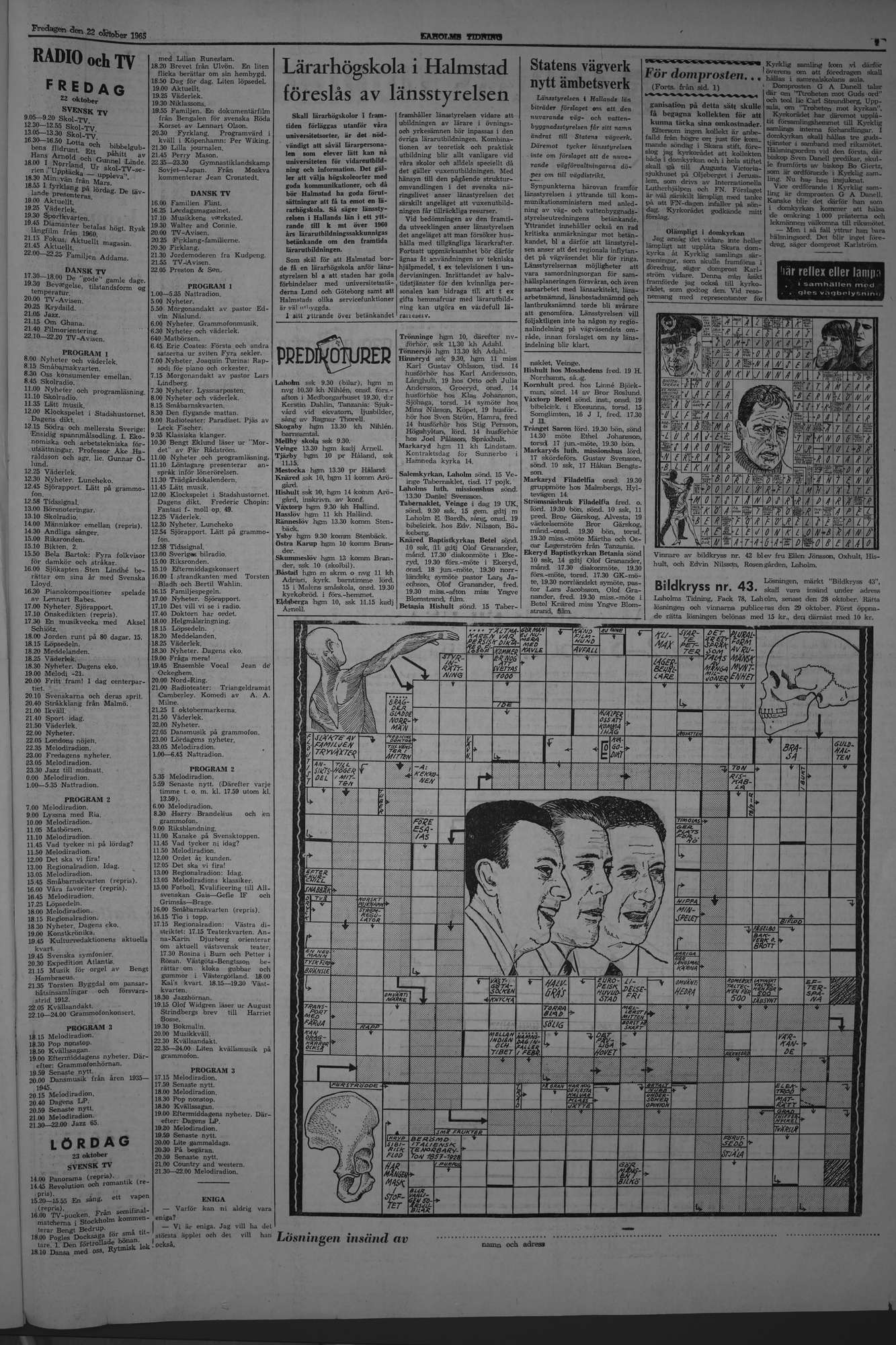 Laholms Tidning Fredag 22 oktober 1965, sida 7