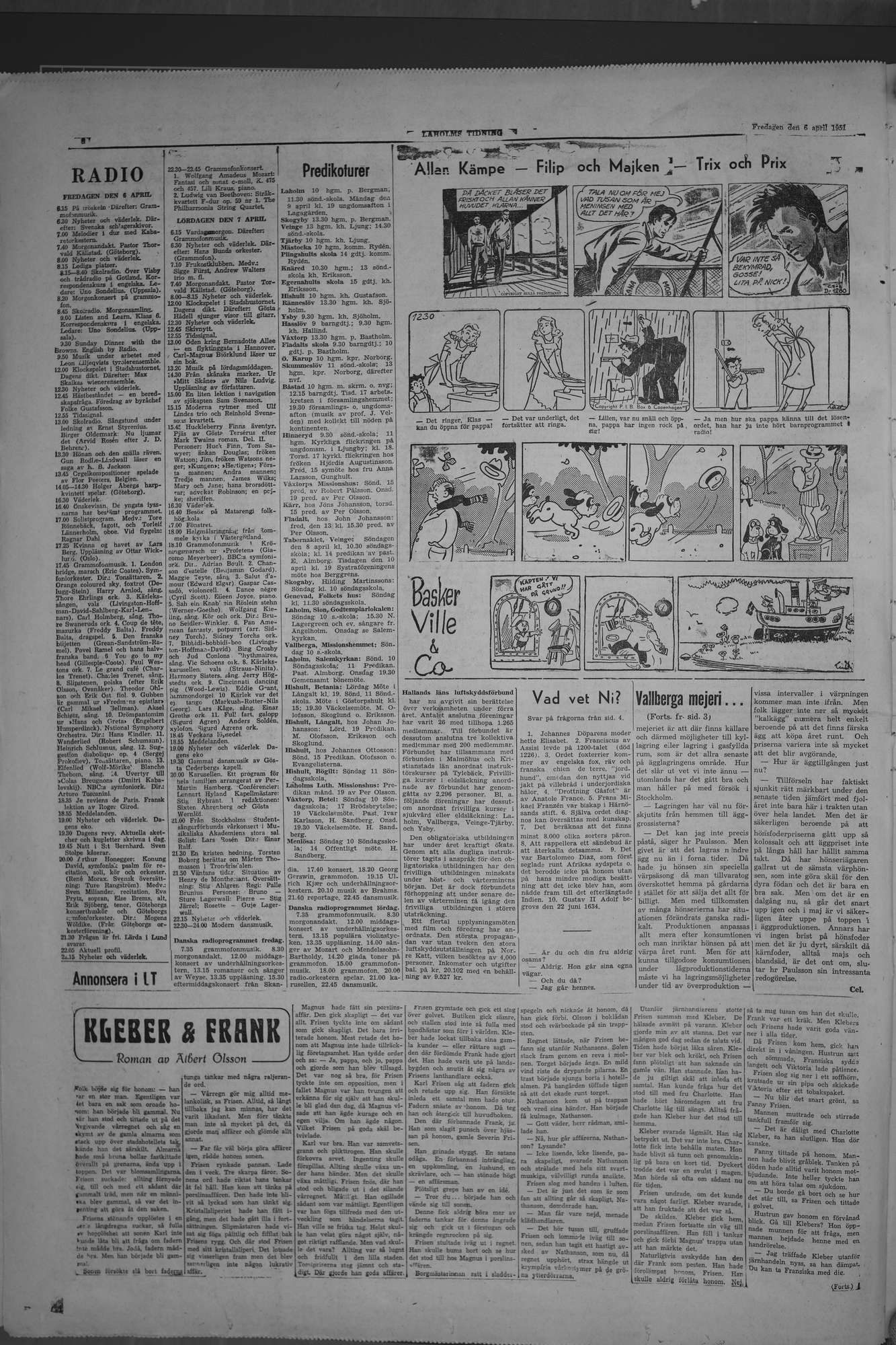 Laholms Tidning Fredag 6 april 1951, sida 8