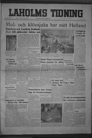 Förstasidan, Torsdag 6 december 1951