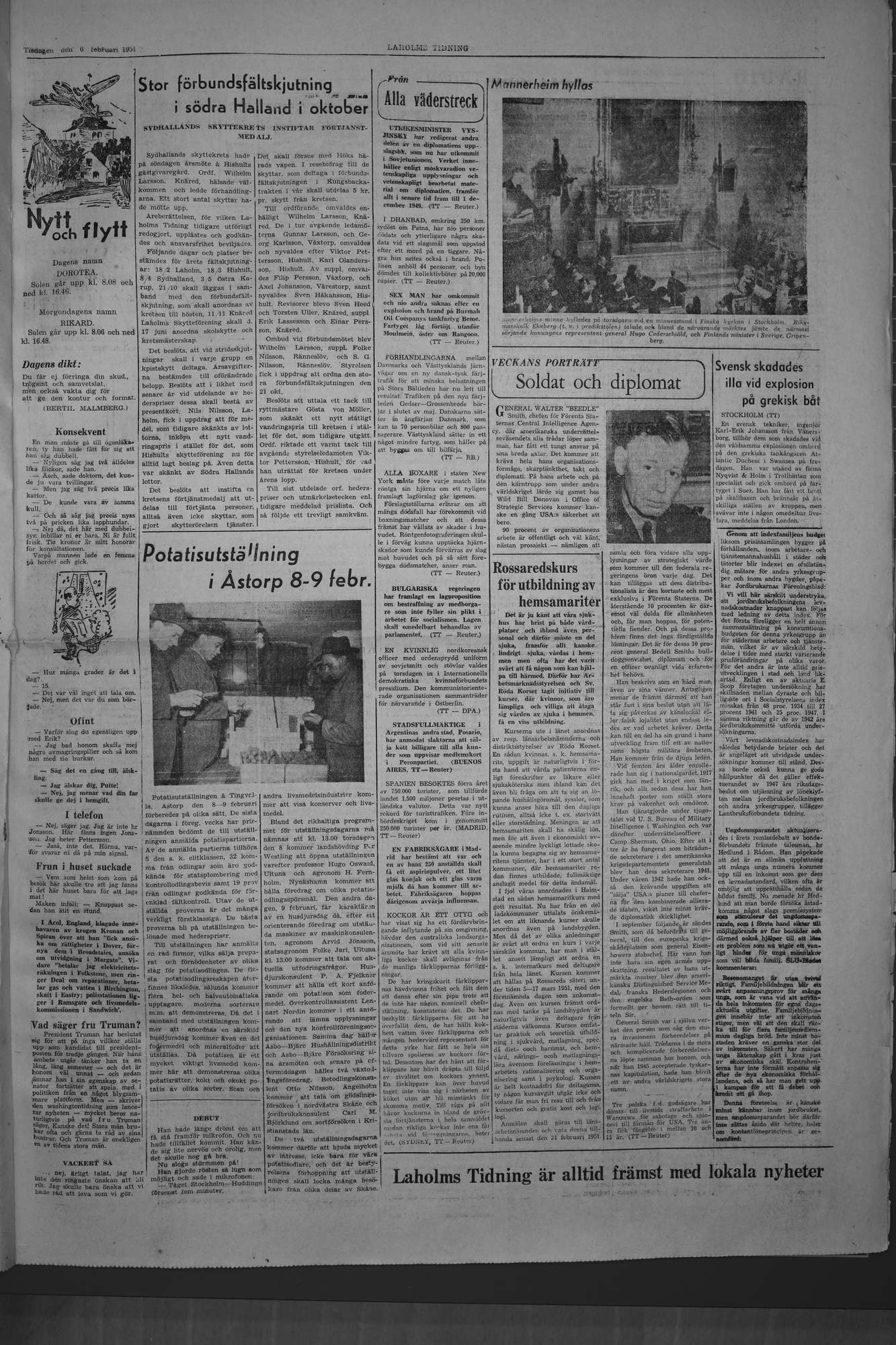 Laholms Tidning Tisdag 6 februari 1951, sida 5