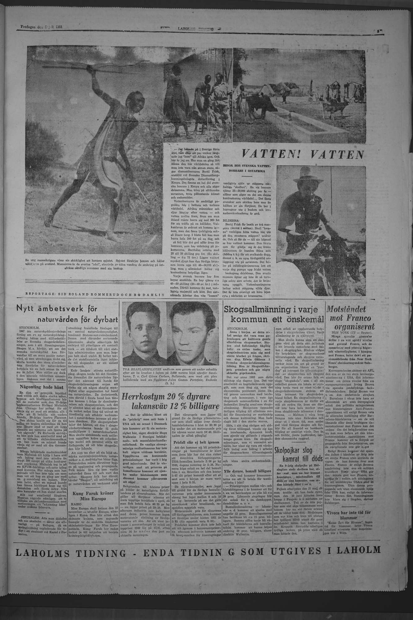 Laholms Tidning Fredag 6 juli 1951, sida 5