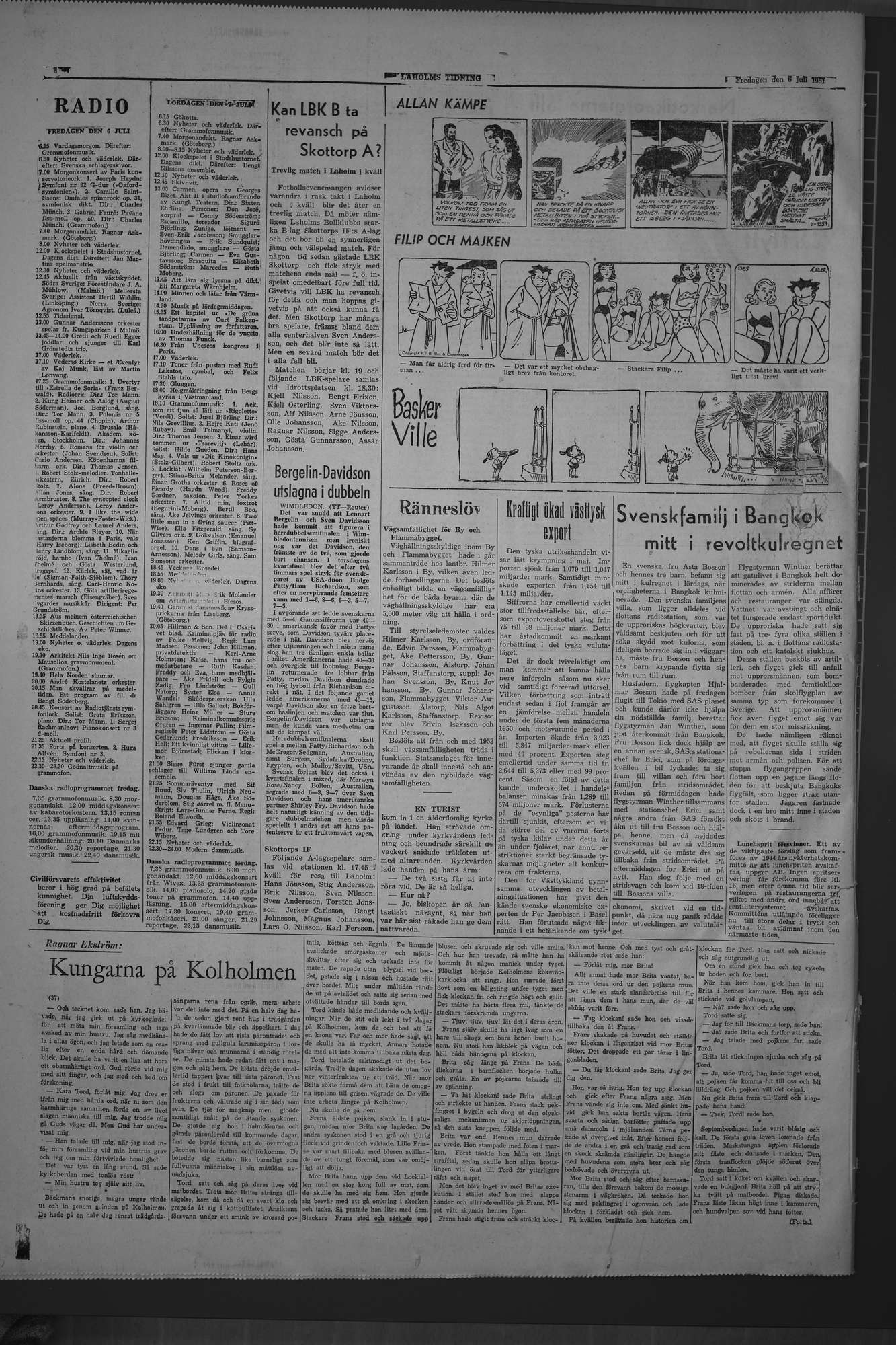 Laholms Tidning Fredag 6 juli 1951, sida 8