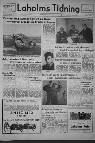 Förstasidan, Måndag 25 oktober 1965