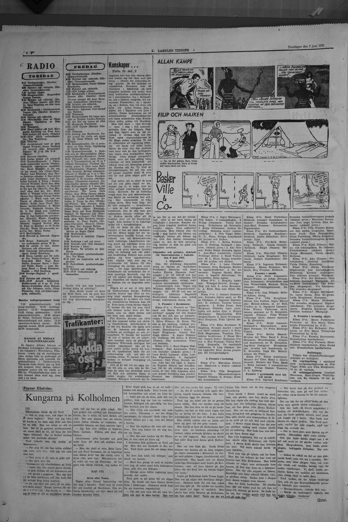 Laholms Tidning Torsdag 7 juni 1951, sida 6