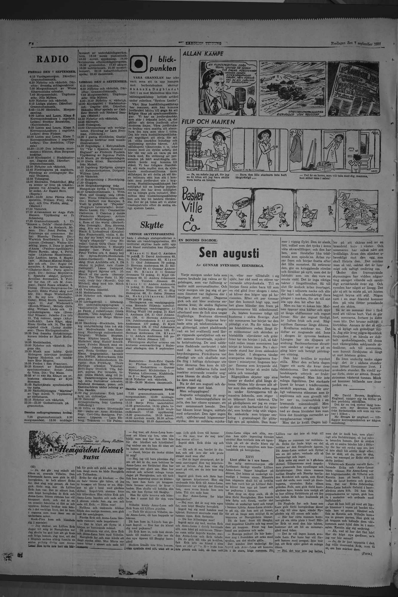 Laholms Tidning Fredag 7 september 1951, sida 8