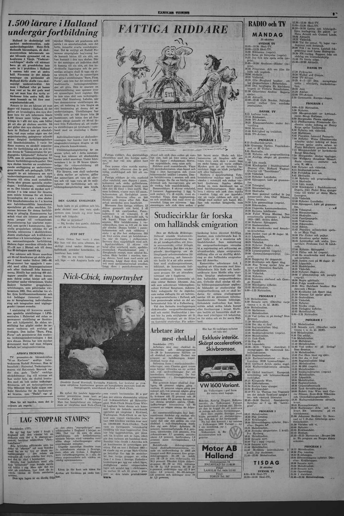 Laholms Tidning Måndag 25 oktober 1965, sida 7