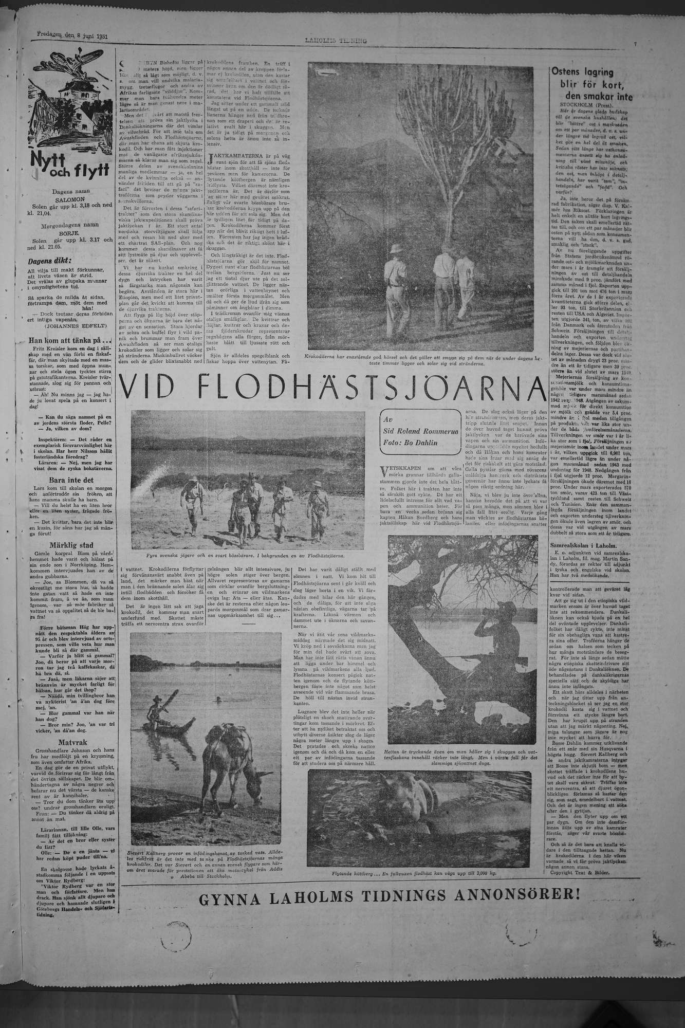 Laholms Tidning Fredag 8 juni 1951, sida 7